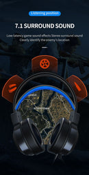 G58 g60 fone de ouvido para jogos 7.1 estéreo svirtual surround baixo fone de o